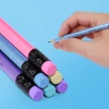 yalong Foreign Trade Cross-border HB pencils, macaron ribbons, rubber tips, triangular rods, student pencils, children's lead details Picture